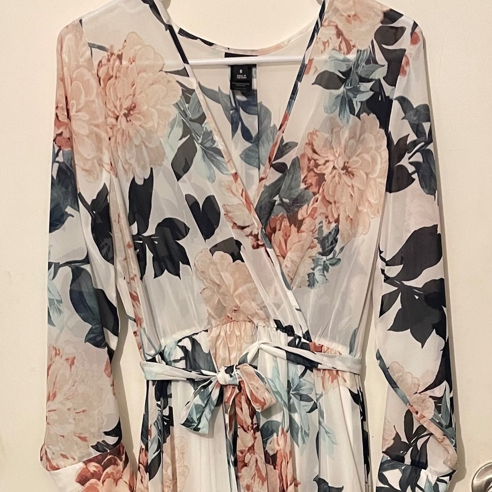 Sheer Floral Dress